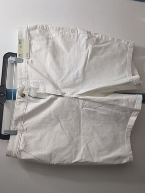 a.n.a White Denim Ankle Shorts